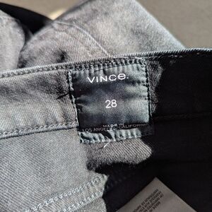 Vince Cropped Skinny Black Jeans 28 Los Angeles